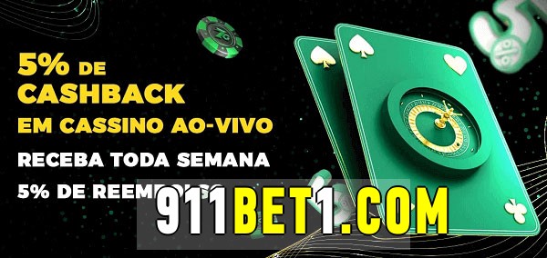 Promoções do cassino ao Vivo 911bet 